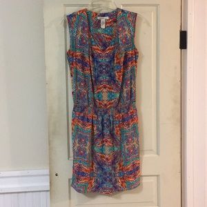 Laundry sleeveless dress multi color